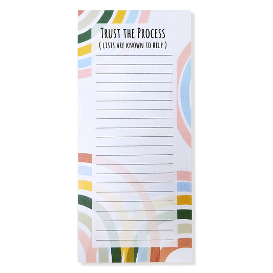 NUOVI Trust The Process Magnetic Memo Pad (60 Tear-Off Sheets)