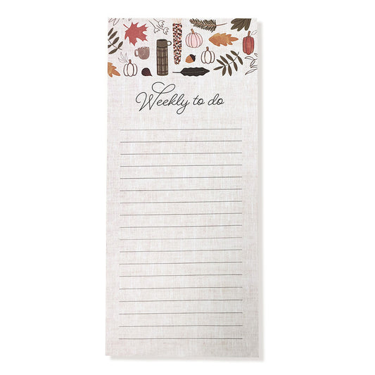 NUOVI Weekly To Do Magnetic Memo Pad (60 Tear-Off Sheets)