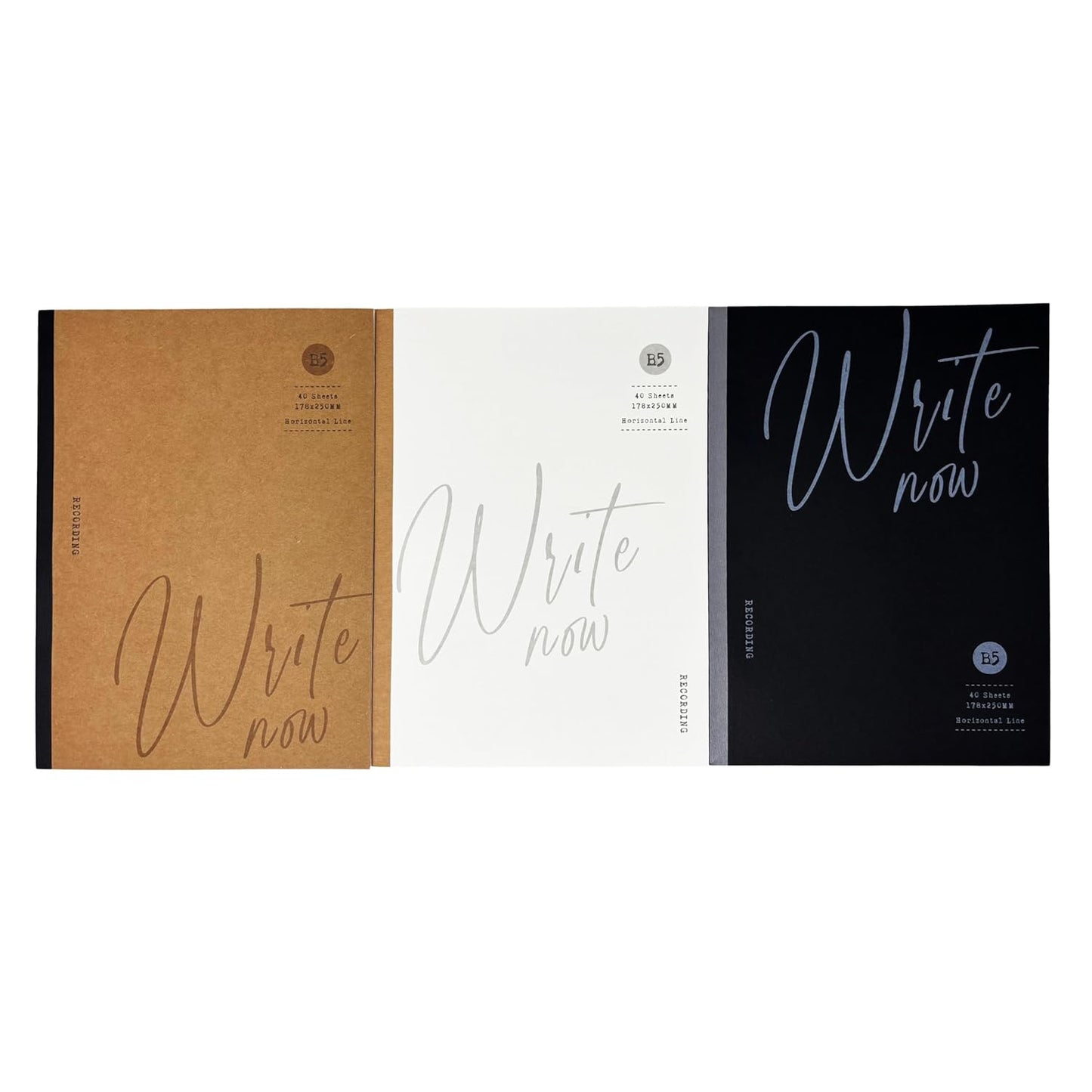 NUOVI B5 Notebook (Set of 3, 40 Pages)