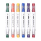 NUOVI Dual-Tip Alcohol Based Sketch Art Markers (Radiant Hue, 6 Shades)