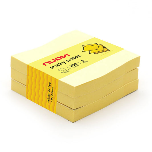 NUOVI Sticky Notes (Set of 3, Yellow)
