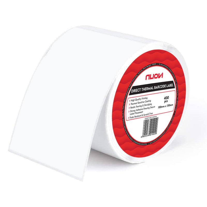 NUOVI 6"X4" Direct Thermal Barcode Label (400 Stickers)
