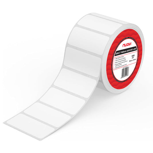 NUOVI 2"X1" Direct Thermal Barcode Label (1000 Stickers)