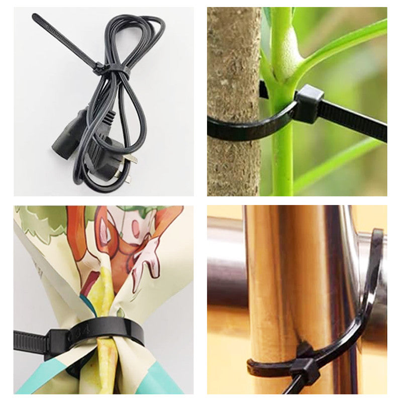 NUOVI Black Zip Ties 100mm (Set of 100)