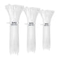 NUOVI White Zip Ties Assorted (Set of 100)