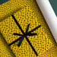 PaperPep Yellow Black Round Spots Print Gift Wrapping Paper 19"X29" Pack of 10 Sheets