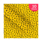 PaperPep Yellow Black Round Spots Print Gift Wrapping Paper 19"X29" Pack of 10 Sheets