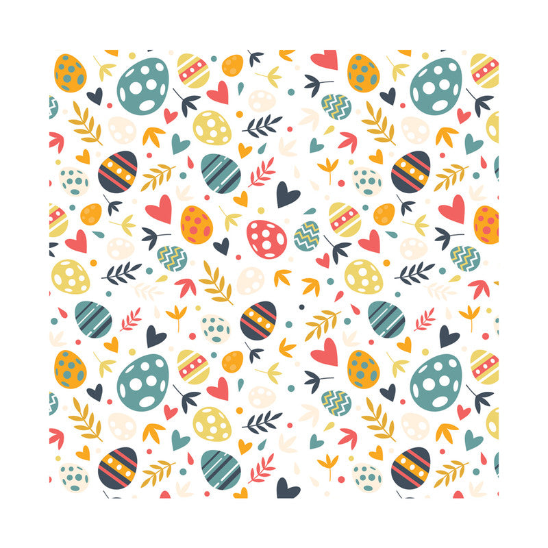 PaperPep White Multiple Eggs Print Gift Wrapping Paper 19"X29" Pack of 10 Sheets