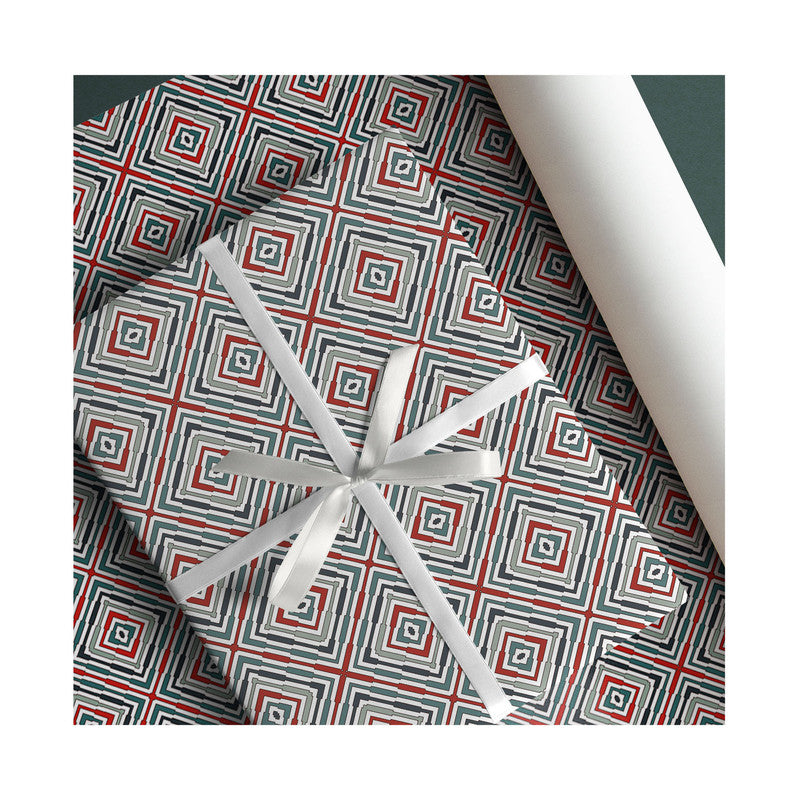 PaperPep Multicolor Abstract Print Gift Wrapping Paper 19"X29" Pack of 10 Sheets