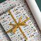 PaperPep White Birthday Print Gift Wrapping Paper 19"X29" Pack of 10 Sheets