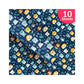 PaperPep Blue Cute Cartoon Animal Print Gift Wrapping Paper 19"X29" Pack of 10 Sheets