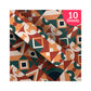 PaperPep Orange Abstract Print Gift Wrapping Paper 19"X29" Pack of 10 Sheets