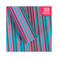 PaperPep Multicolour Stripes Print Gift Wrapping Paper 19"X29" Pack of 10 Sheets