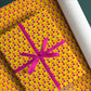 PaperPep Yellow Traditional Festive Print Gift Wrapping Paper 19"X29" Pack of 10 Sheets