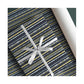 PaperPep Dark Blue Lines Print Gift Wrapping Paper 19"X29" Pack of 10 Sheets