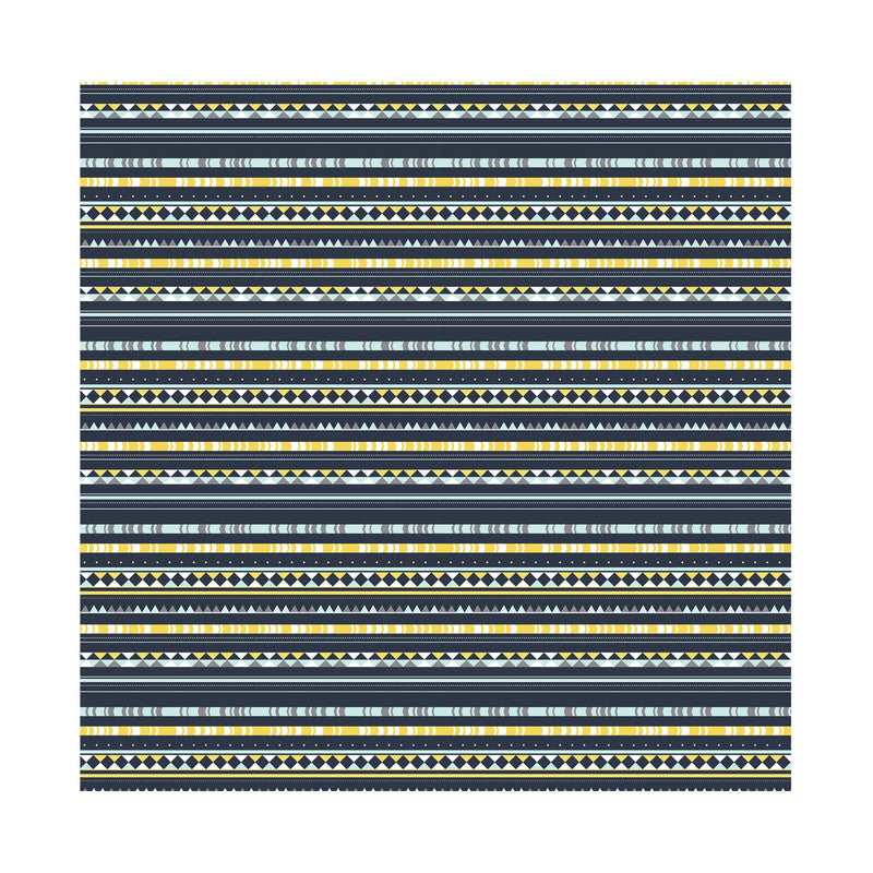 PaperPep Dark Blue Lines Print Gift Wrapping Paper 19"X29" Pack of 10 Sheets