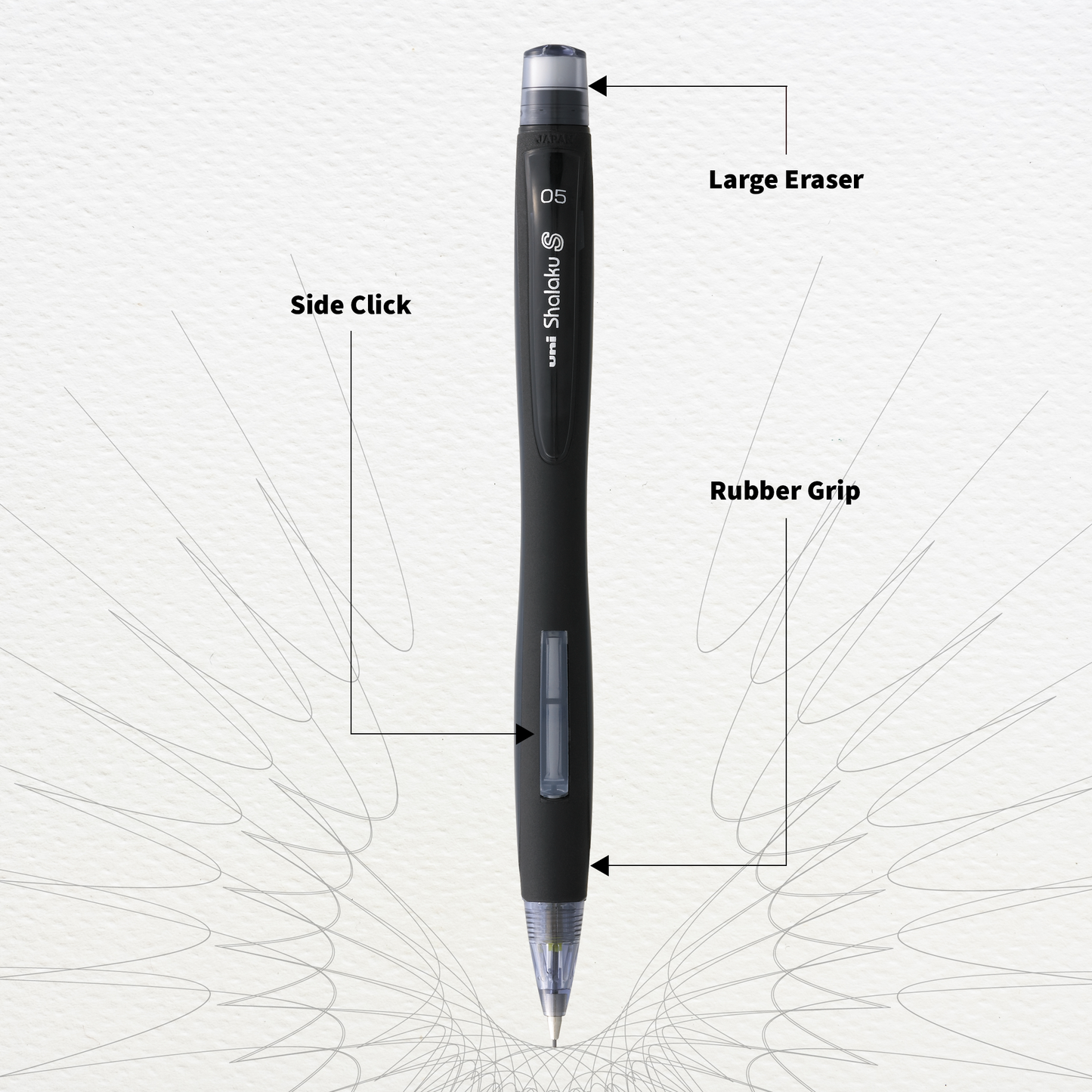 uni-ball Shalaku M5-228 0.5mm Mechanical Pencil, Pack of 1 (Body Color May Vary)