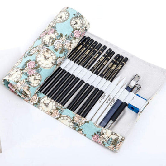 Ondesk Artics Artists Fine Art Drawing & Sketching Pencil Linen Bag, Multicolour, Pack of 30