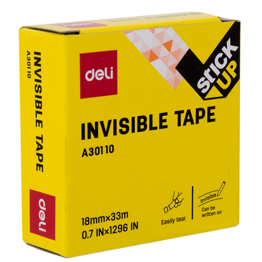 Deli W30110 Invisible Tape 1 T - Color May Vary