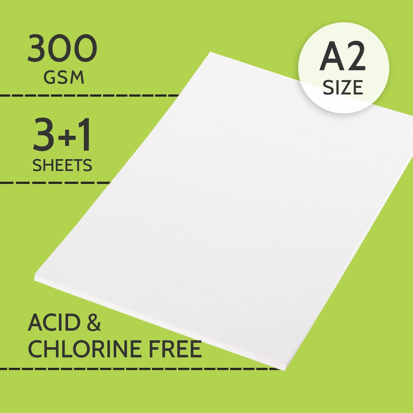 PaperPep Artists' Watercolour Paper 300GSM Cold Pressed A2 Pack of 3
