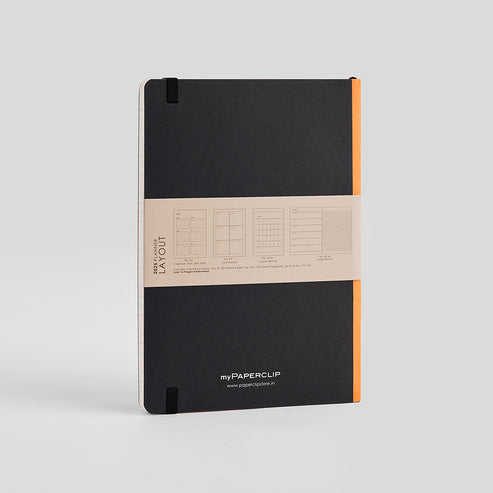 myPAPERCLIP 2023 Weekly Planner, Section Thread Bound, Hand Drawn Hard Back , A5 (148 x 210 mm, 5 x 8.27 in), Orange