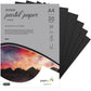PaperPep Artists' Pastel Papers 160GSM A4 Nero (Black) Unicolor Pack of 20 Sheets