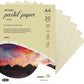 PaperPep Artists' Pastel Papers 160GSM A4 Avorio (Cream) Unicolor Pack of 20 Sheets