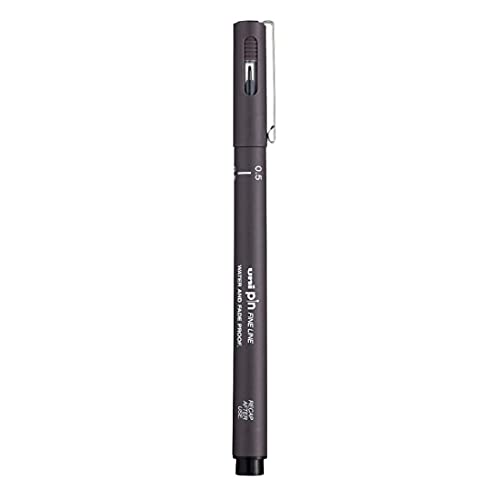Uniball Pin - 200 - 0.5mm Fine Line Markers - Dark Grey