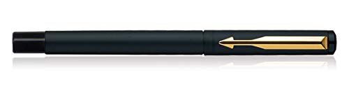 Parker Vector Matte Black Gold Trim Fountain Pen - Black Ink, Pack Of 1