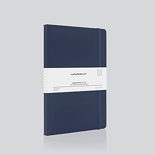 Mypaperclip Executive Series Notebook, 240 Pages A5 (148 X 210 mm, 5.83 X 8.27 In.) Esp240A5-R Blue