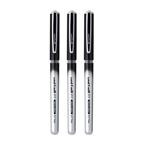 Uniball Ub - 217 Refillable Liquid Ink 0.7mm Micro Roller Ball Pen - Black Ink
