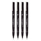 Uniball Pin Cs2 - 200 - Chisel 2.0mm Fine Line Markers - Black