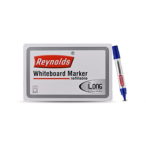 Reynolds White Board Marker 10 Pcs Box - Blue Ink
