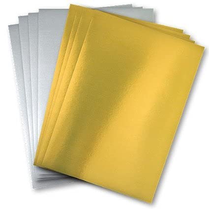 Paper Pep Gold & Silver Foil Sheets Pack of 10 - Assorted