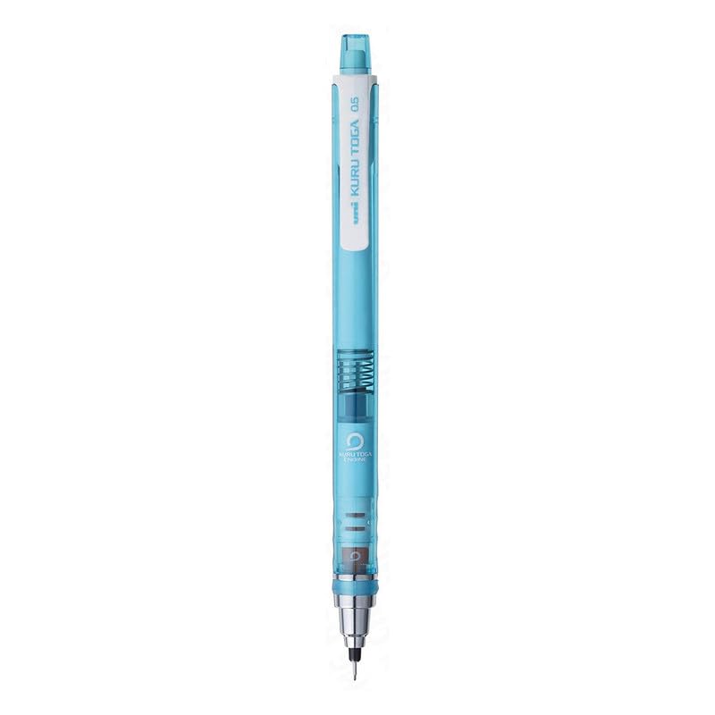 Uni-ball Kuru Toga M5-405T 0.5mm Mechanical Pencil Light Blue Body, Pack of 1