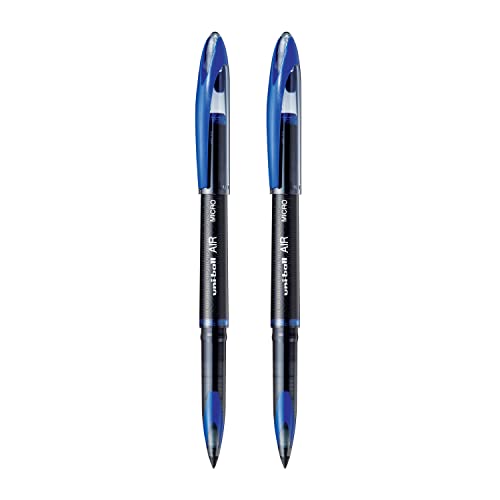 Uni-ball Air UBA188M Roller Ball Pen (Blue Ink, Pack of 2)