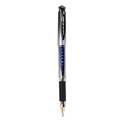 uni-ball Signo UM153S 1.0mm Gel Pen | Lightweighted Sleek Body | Water & Fade Resistant | Long Lasting Smudge Free Ink | School and Office stationery | Blue & Black Ink, Pack of 2