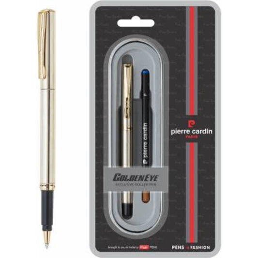 Pierre Cardin Golden Eye Copper & Nickle Finish Exclusive Roller Ball Pen  - Blue, Pack Of 1