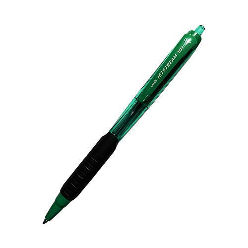uni  Ball SXN 101 C Jetstream Roller Ball Pen (0.7mm, Green Body, Blue Ink, Pack of 12)