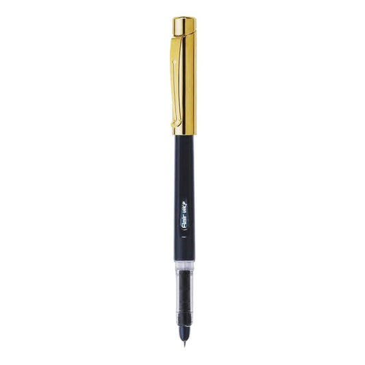 Flair Inky Series Gold Liquid Ink Fountain Pen Blister Pack