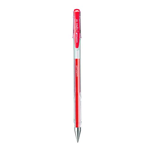 uni-ball SIGNO UM-100 Gel Pen (F Red Ink, Pack of 6)