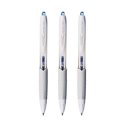uni-ball Signo UMN307 Gel Pen (Blue Ink, Pack of 1), White Body
