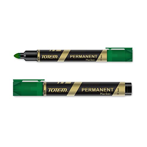 Totem Permanent Marker | 40 Pcs Green Ink
