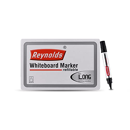 Reynolds White Board Marker 10 Pcs Box - Black Ink