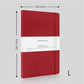 Mypaperclip Executive Series Notebook, Large (165 X 241 Mm, 6.5 X 9.5 In.) Ruled, Esx192L-R Red