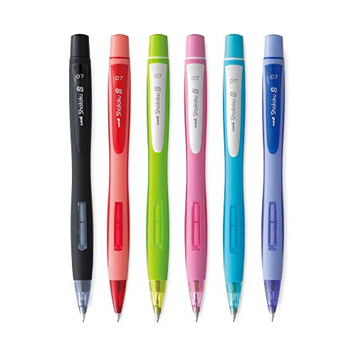 Uni-ball Shalaku M7-228 Mechanical Pencil (Assorted Body Color, Pack of 6)