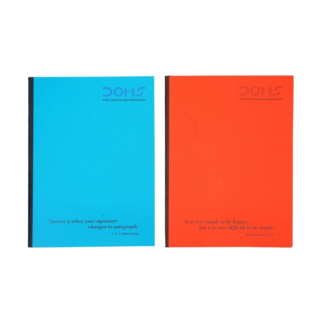 Doms Neon Series Soft Bound Notebook | Unruled, 200 Pages | 24 x 18 CM | Ideal for School, Home & Office | Pack Of 3 | Color & Design May Vary