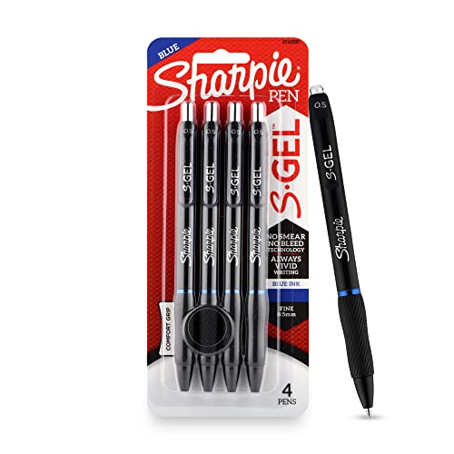 Sharpie Gel Pen 0.5Mm Blue, 4 Markers