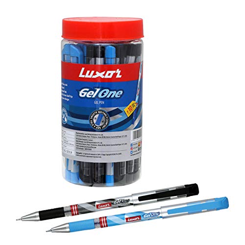 Luxor Gelone Gel Pen, Assorted (Pack Of 40)