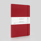 Mypaperclip Executive Series Notebook, Large (165 X 241 Mm, 6.5 X 9.5 In.) Checks, Esx192L-C Red
